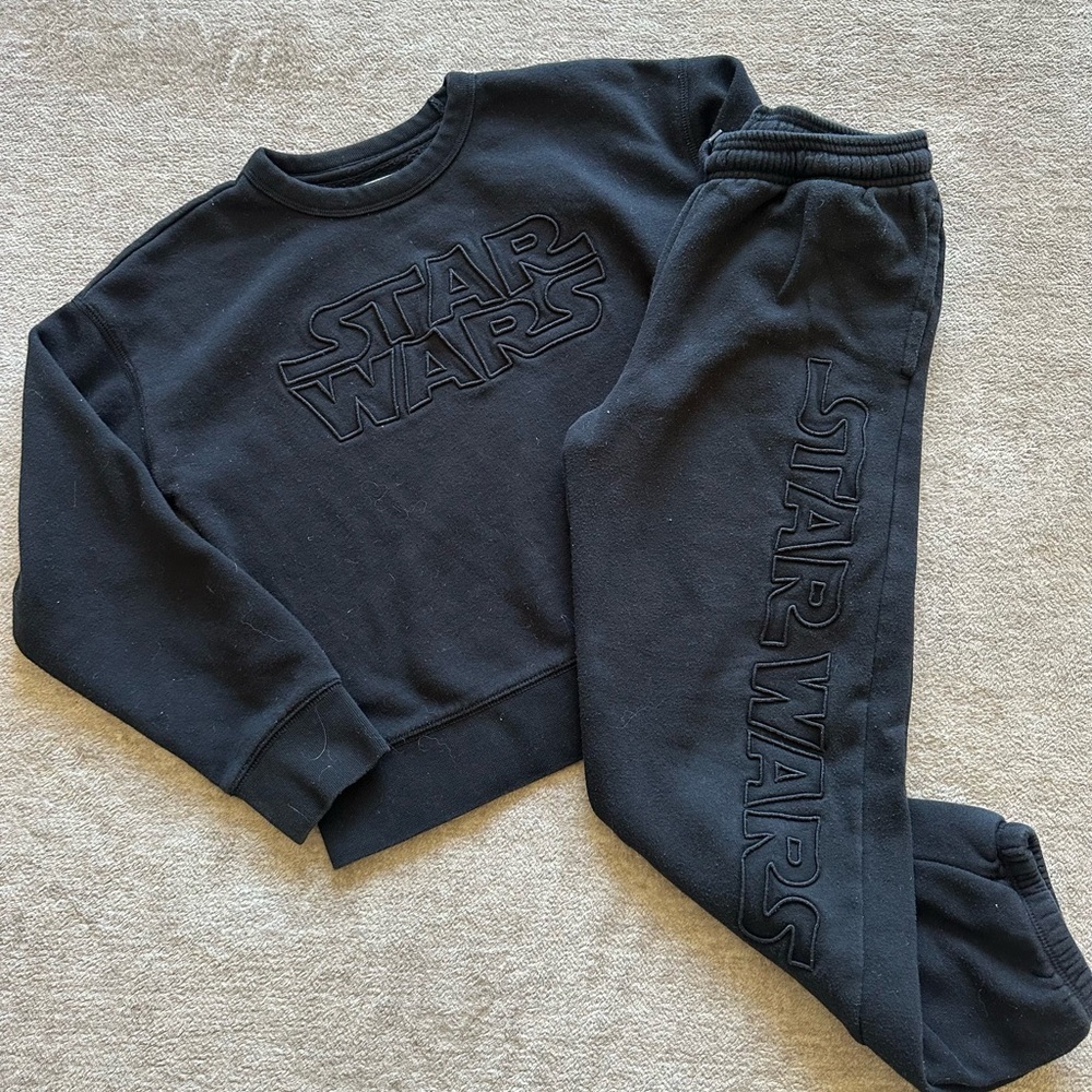 GAP Kids Black Star Wars Sweatpants & Joggers Set